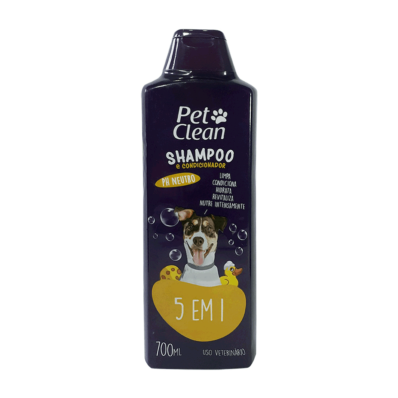 Shampoo Pet Clean 5x1 para cães de 700ml